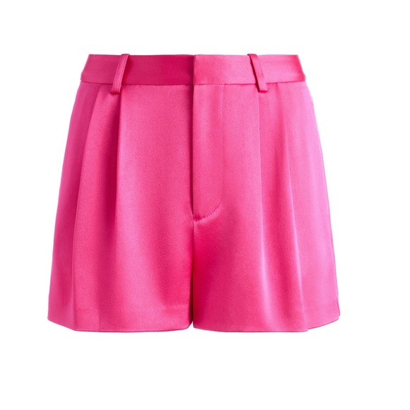 Alice + Olivia Conroy Pleated Shorts in Candy - Picture 6 of 8